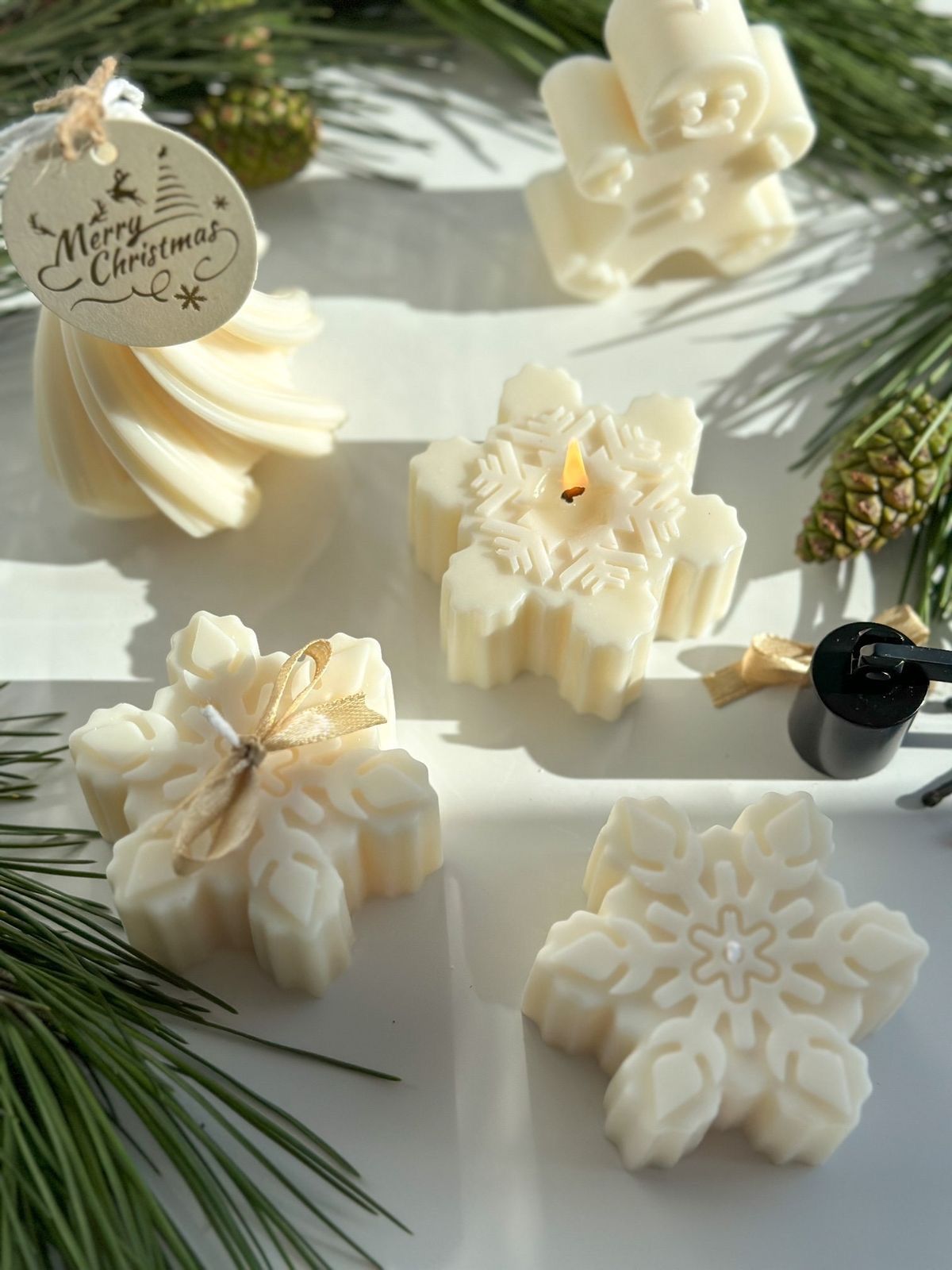 🎁Colección "Luz de Navidad" - Velas Aromáticas de coco🎁
